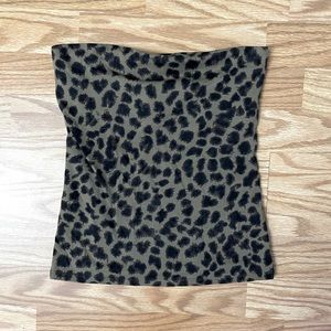 Express animal print tube top